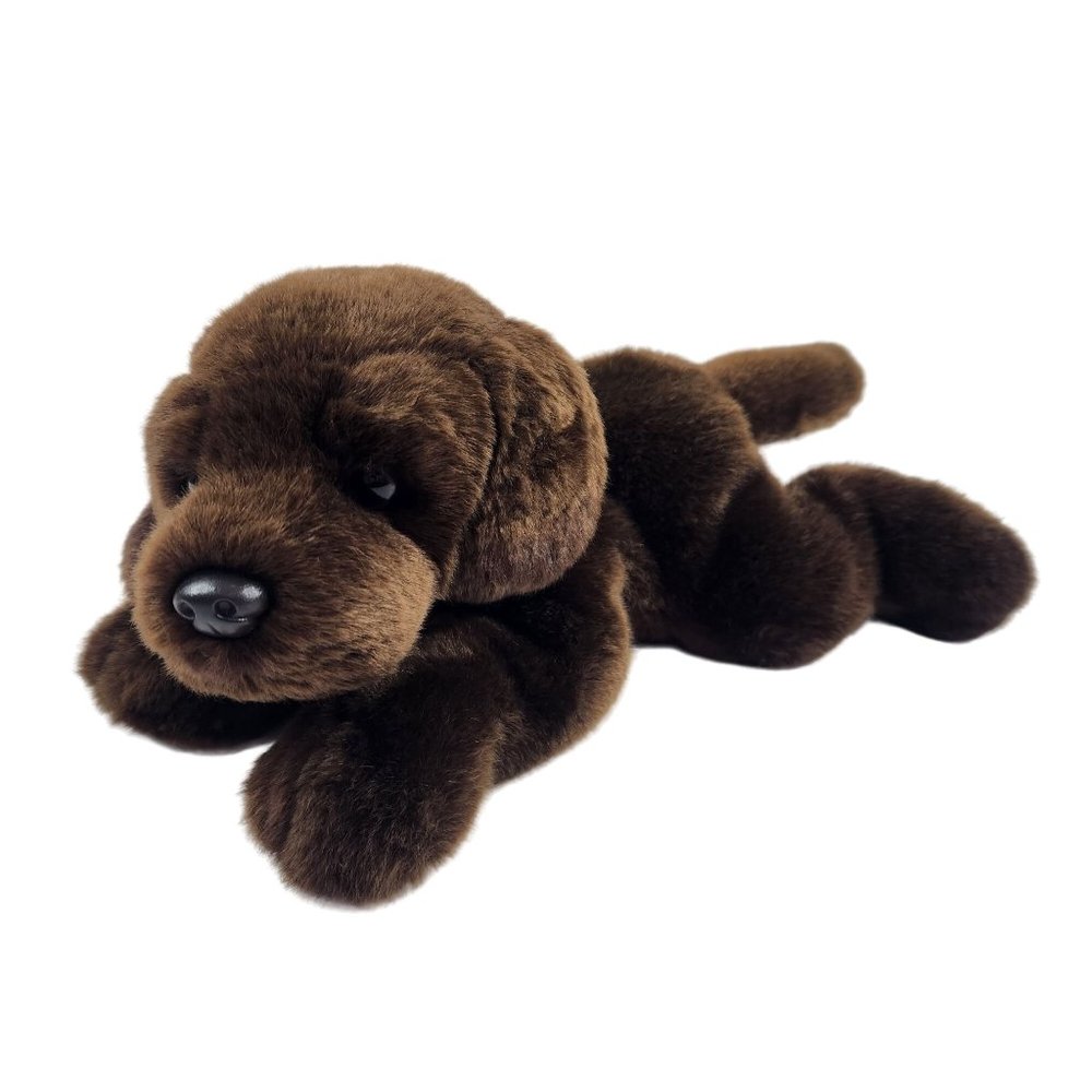 Bestever Chocolate Lab Plush Realistic Labrador Retriever 12" Stuffed Animal